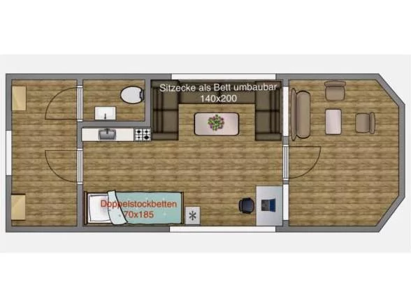 Houseboat (Rolly Boat max) (Amsterdam) Plan image - 8