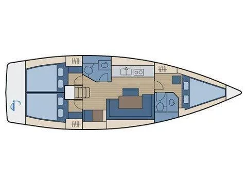 Bavaria 40 Cruiser. (Mojito) Plan image - 16