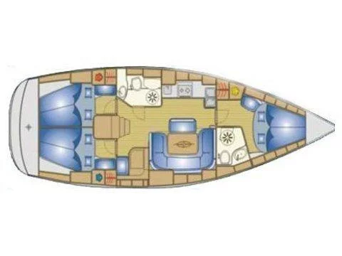 Bavaria 39 Cruiser (2007) (Supernova) Plan image - 2