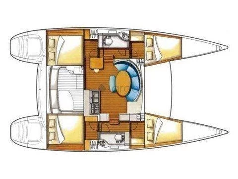 Lagoon 380 S2 Premium (ALLEGRO) Plan image - 1