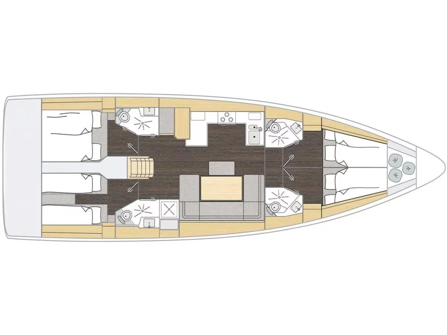 Bavaria C46 (Captain Melianos) Plan image - 3