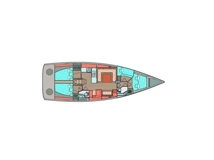 Elan 450 Performance (Karpo ( main sail 2018, genoa 2018 )) Plan image - 2
