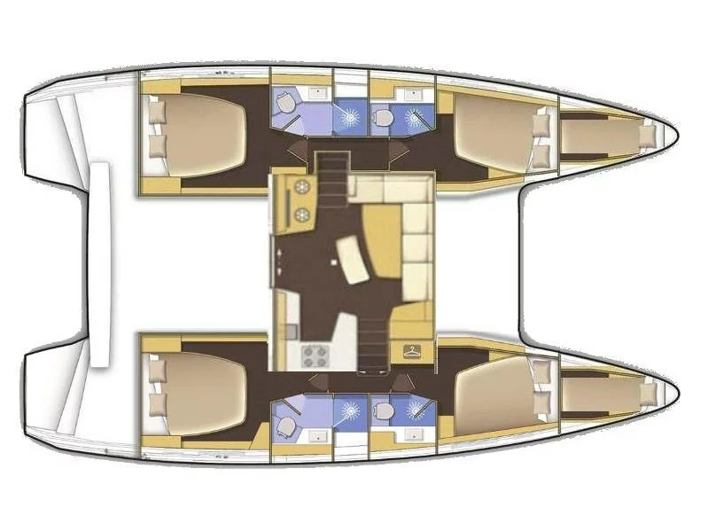 Lagoon 42 (FANTASEA (generator, air condition, 1 SUP free of charge)) Plan image - 10