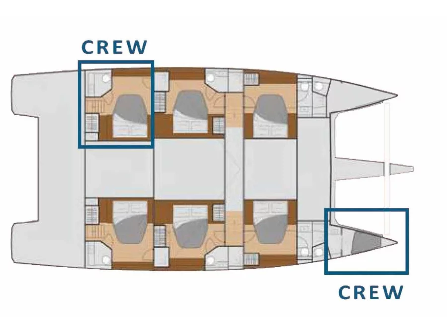 Samana 59 (Maurice - Luxury Catamaran, A/C, Generator, Water maker) Plan image - 9