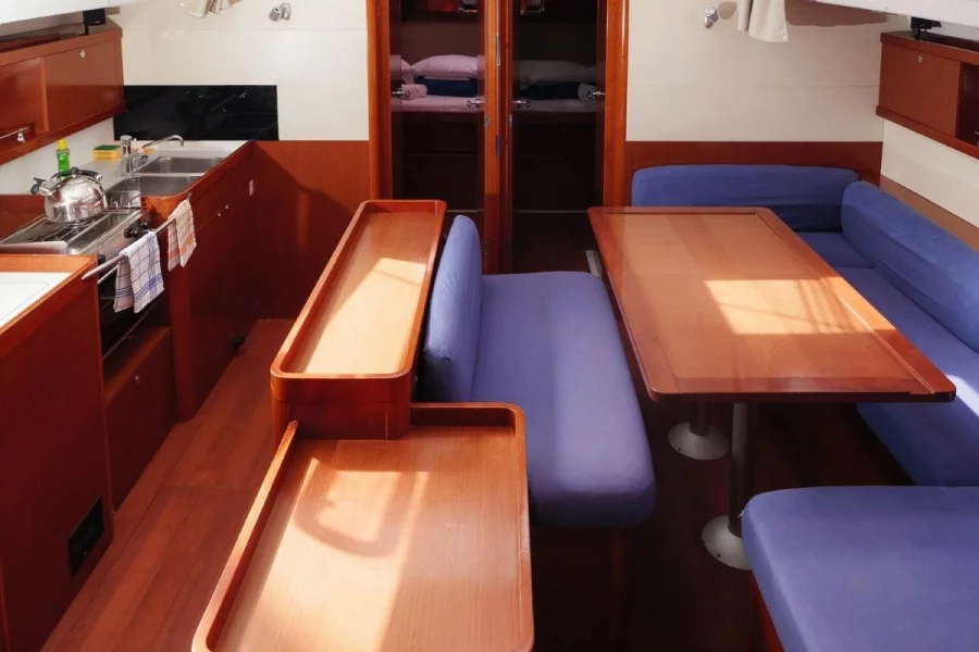 Oceanis 50 Family (GANGES) Interior - saloon and kitchen (photo taken 2019) - 12