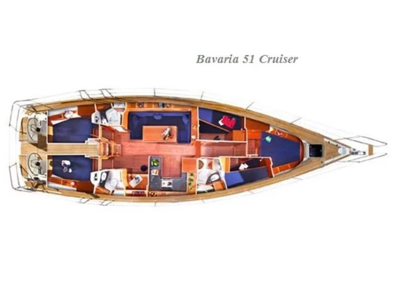 Bavaria 51 Cruiser (SY Sissi) Plan image - 3