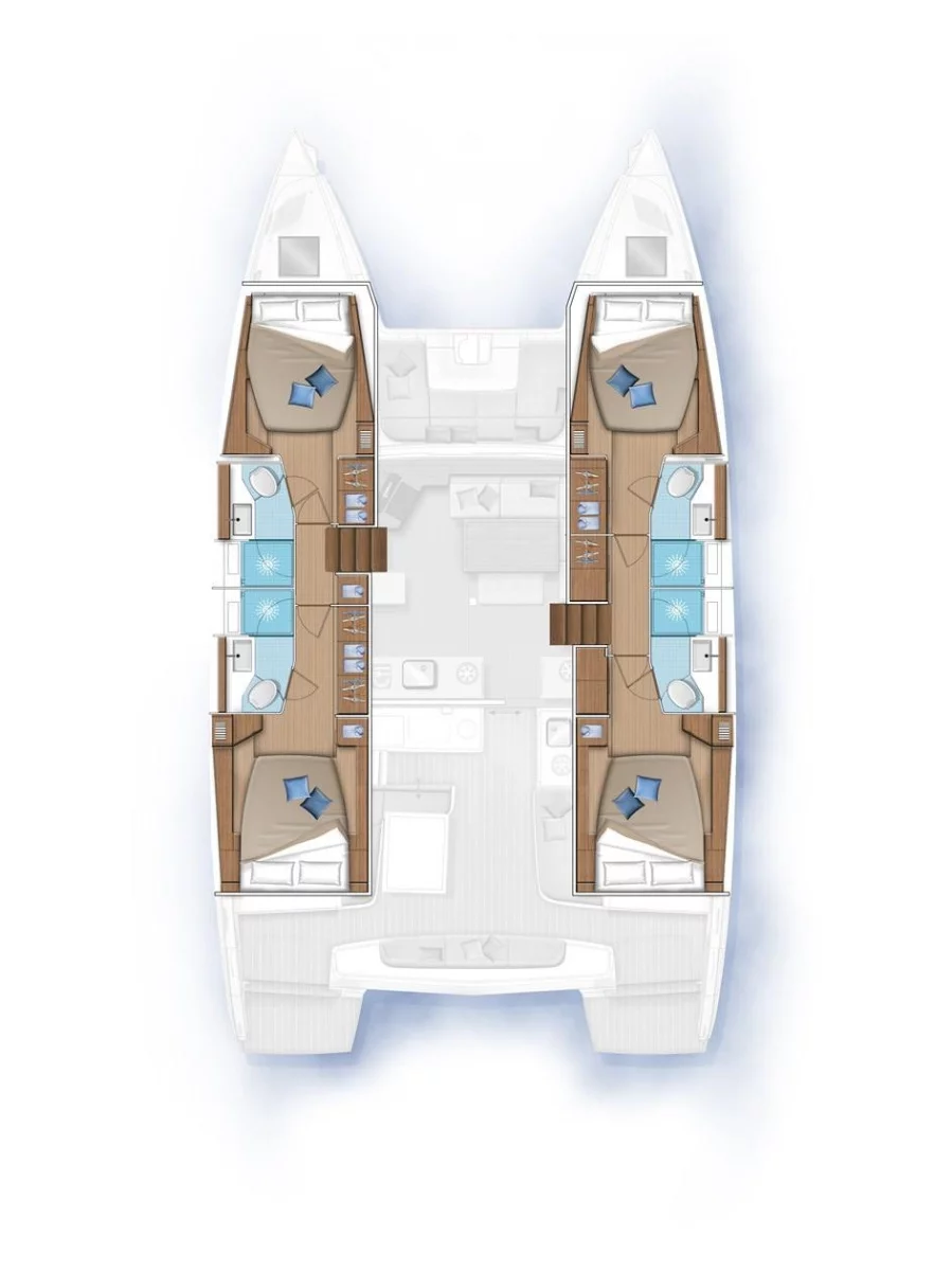 Lagoon 46 - 4 + 2 cab. (Galeb)  - 7